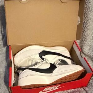 Nike White and Black Athletic Shoes